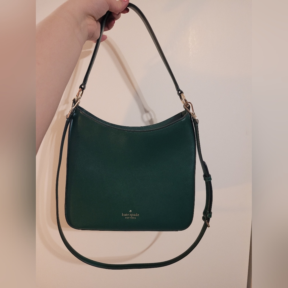 Kate Spade Green Crescent Shoulder Bag